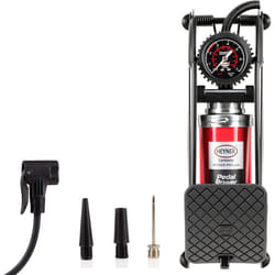 HEYNER Premium Pedalpower Pro foot air pump with gauge 7 BAR 100PSI