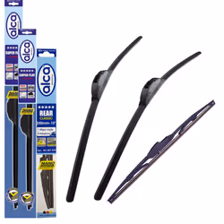 Fits Honda Jazz III 2008-2019 Set of 3 Windscreen Wiper Blades alca Germany Super Flat Front Rear 26"14"14" ASF2614H14ARC