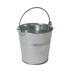 Genware NEV-GSB10 Serving Bucket, Galvanised Steel, 10 cm Ã