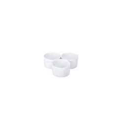 Genware NEV-RAMCON9-W Royal Contemporary Smooth Ramekin, 9 cm (Pack of 6)
