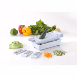 Vinsani 6 in 1  Kitchen Mandoline Slicer  Grater Cheese Chocolate Vegetable Cutter Spiralizer
