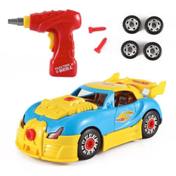 Vinsani Racing Car Take-A-Part Toy for Kids with 30 Take Apart Pieces, Tool Drill, Lights and Sounds