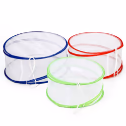 VinsaniÂ® Set of 3 [15", 13.5" & 12"] Reusable Collapsible Pop-Up Mesh Screen Food Covers