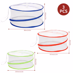 VinsaniÂ® Set of 3 [15", 13.5" & 12"] Reusable Collapsible Pop-Up Mesh Screen Food Covers