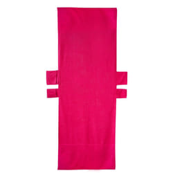 Vinsani Sun Lounger Beach Towel Carry With Pockets Bag For Holiday Summer Garden - Pink