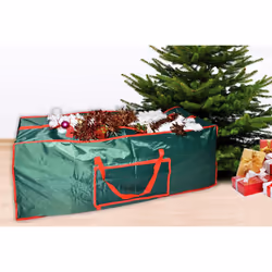 Vinsani® Christmas Xmas Tree Decoration Lights Zip Up Sack Fabric Storage Bag Green 125 x 30 x 50 cm