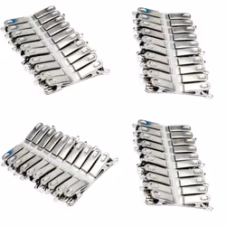 Vinsani 4 Packs of 20 Stainless Steel Spring Loaded Metal Laundry Clothes Clip Pegs