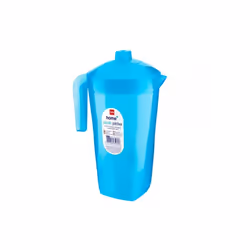 Plastic Fridge Jug With Lid Pitcher Water Juice Milk Kitchen Picnic Colourd 1.6L - Blue