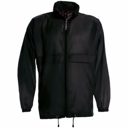 B&C Sirocco Mens Lightweight Jacket / Mens Outer Jackets - 2XL, Black