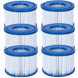 Bestway Flowclear Size VI Replacement Filter Cartridge for Lay-Z-Spa - Miami, Vegas, Palm Springs, Paris, Monaco - 3 x Twin P ...