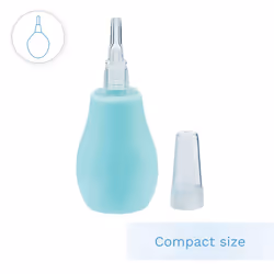 BABY NOSE CLEANER NASAL ASPIRATOR CLEARER BULB (Turquoise)