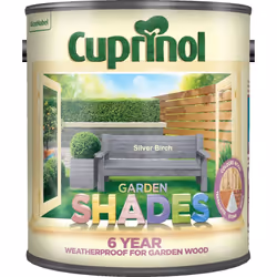 Twin Pack of Cuprinol Garden shades Silver Birch 2.5L