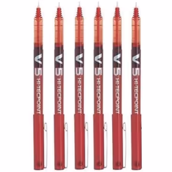 Pilot BX V5 Red Hi-Tecpoint Extra Fine Rollerball Pen 0.5mm Nib Tip 0.