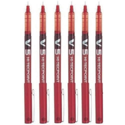 Pilot BX V5 Red Hi-Tecpoint Extra Fine Rollerball Pen 0.5mm Nib Tip 0.