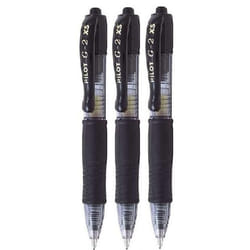 Pilot G2 Pixie Black Pilot G2 Pixie Rollerball Pen 0.7mm Nib Tip 0.39mm Line Width Mini Gel Ink Retractable 207 Pack of 3
