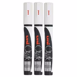 Uni White Bullet Nib Tip (1.8 - 2.5mm) Liquid Chalk Marker Pen Colour