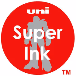 Uni Ball Black Capped (UM-153S) Gel Impact Rollerball Pen Ball Point Pens Broad 1mm Nib Tip 0.6mm Line Width Ink (Pack Of 6)