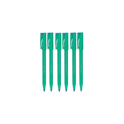 Pentel Blue R50 Rollerball Ball Pen Pens Fine 0.8mm Cushioned Nib Tip 0.4mm Line Width 77% Recycled (Pack Of 6)