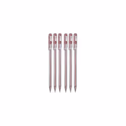 Pentel Red Superb Ballpoint Pen Ball Point Pens 0.7mm Nib Tip 0.25mm Line Width Fine Line Refillable Ink BK77 (Pack Of 6)