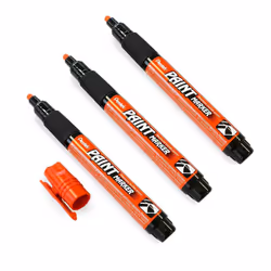 Pentel Permanent Cellulose Paint Marker Pens - MMP20 - Pack of 3 - Orange