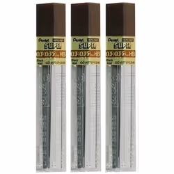 Pentel 0.3mm Size HB Shade Hardness Pencil Refill Replacement Spare Leads Hi Pollymer Super For Automatic & Mechanical Pencil ...