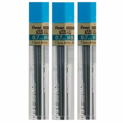 Pentel 0.7mm Size HB Shade Hardness Pencil Refill Replacement Spare Le