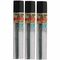 Pentel 0.5mm Size 2B Shade Hardness Pencil Refill Replacement Spare Leads Hi Pollymer Super For Automatic & Mechanical Pencil ...