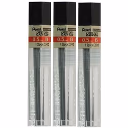 Pentel 0.5mm Size B Shade Hardness Pencil Refill Replacement Spare Leads Hi Pollymer Super For Automatic & Mechanical Pencils ...