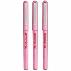 Uni Ball Eye Designer Pink Rollerball Pen Fine 0.7mm Nib Tip 0.5mm Line Width Designer Series Quick Drying Pigment Ink UB-157 ...