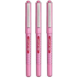 Uni Ball Eye Designer Pink Rollerball Pen Fine 0.7mm Nib Tip 0.5mm Line Width Designer Series Quick Drying Pigment Ink UB-157D (Pack Of 3)