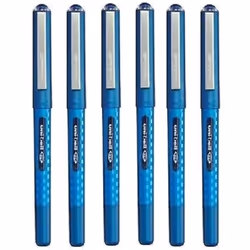 Uni Ball Eye Designer Blue Rollerball Pen Fine 0.7mm Nib Tip 0.5mm Line Width Designer Series Quick Drying Pigment Ink UB-157 ...