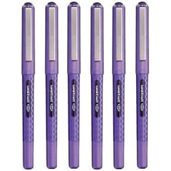 Uni Ball Eye Designer Violet Rollerball Pen Fine 0.7mm Nib Tip 0.5mm Line Width Designer Series Quick Drying Pigment Ink UB-157D (Pack Of 6)