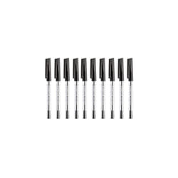 Medium 0.5mm 430 M Stick Ballpoint Pens Writing Pen Smooth - Black Ink (10)