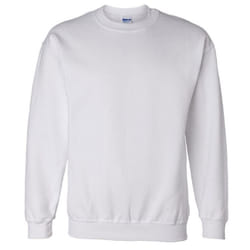 Gildan DryBlend Adult Set-In Crew Neck Sweatshirt (13 Colours) - 2XL, White