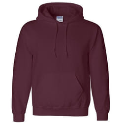 Gildan Heavyweight DryBlend Adult Unisex Hooded Sweatshirt Top / Hoodie (13 Colours) - S, Maroon