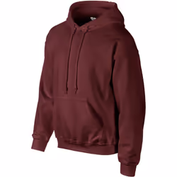 Gildan Heavyweight DryBlend Adult Unisex Hooded Sweatshirt Top / Hoodie (13 Colours) - S, Maroon