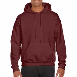 Gildan Heavyweight DryBlend Adult Unisex Hooded Sweatshirt Top / Hoodie (13 Colours) - S, Maroon