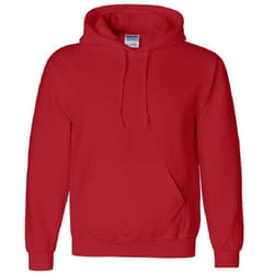 Gildan Heavyweight DryBlend Adult Unisex Hooded Sweatshirt Top / Hoodie (13 Colours) - M, Red