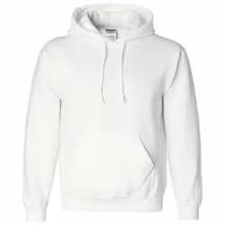 Gildan Heavyweight DryBlend Adult Unisex Hooded Sweatshirt Top / Hoodie (13 Colours) - 2XL, White