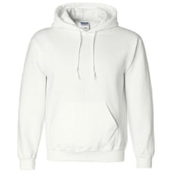 Gildan Heavyweight DryBlend Adult Unisex Hooded Sweatshirt Top / Hoodie (13 Colours) - 2XL, White