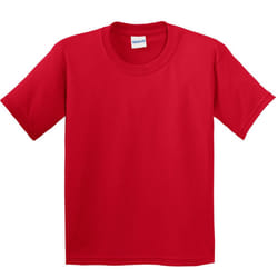 Gildan Childrens Unisex Soft Style T-Shirt - XS, Red
