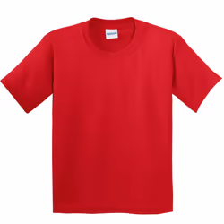 Gildan Childrens Unisex Soft Style T-Shirt - L, Red