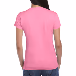 Gildan Ladies Soft Style Short Sleeve T-Shirt - S, Azalea