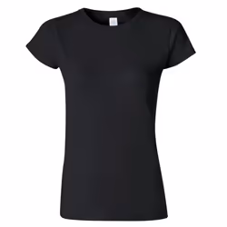 Gildan Ladies Soft Style Short Sleeve T-Shirt - M, Black