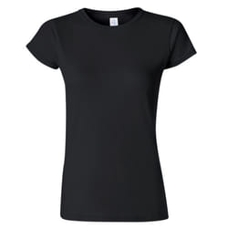 Gildan Ladies Soft Style Short Sleeve T-Shirt - L, Black