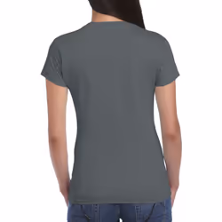Gildan Ladies Soft Style Short Sleeve T-Shirt - M, Charcoal
