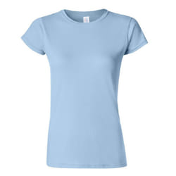 Gildan Ladies Soft Style Short Sleeve T-Shirt - M, Light Blue