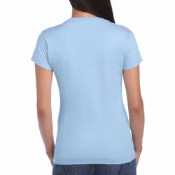 Gildan Ladies Soft Style Short Sleeve T-Shirt - M, Light Blue