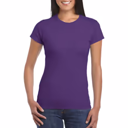 Gildan Ladies Soft Style Short Sleeve T-Shirt - 2XL, Purple