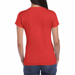 Gildan Ladies Soft Style Short Sleeve T-Shirt - M, Red